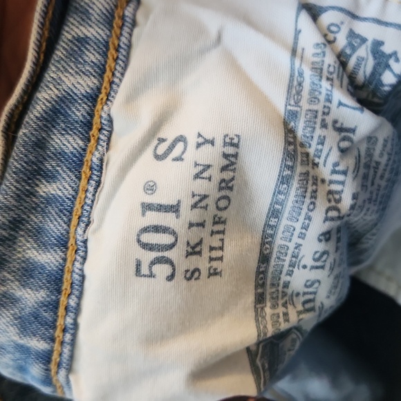 Levi 501 skinny filiform mom  jeans - Picture 4 of 5